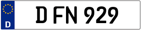 Trailer License Plate